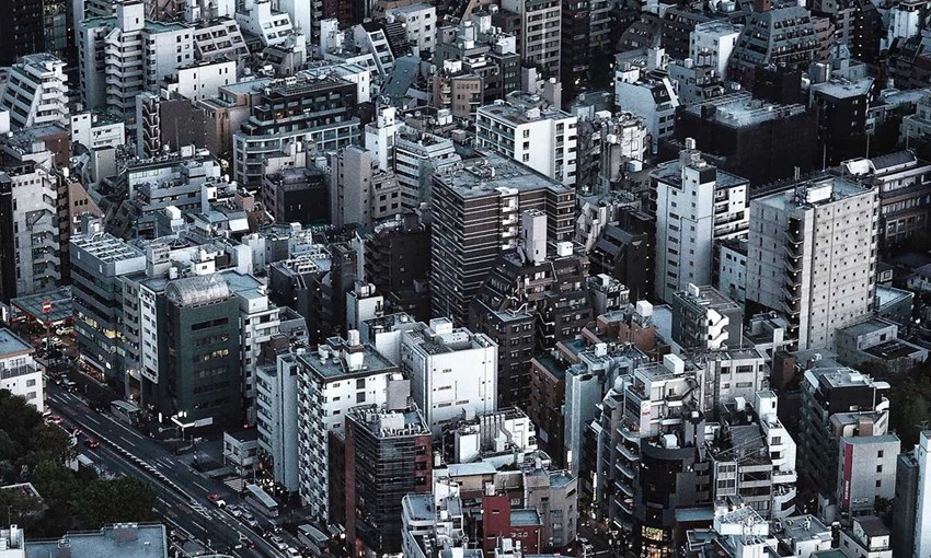Vue aérienne de Tokyo