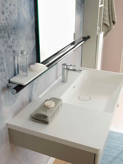 Detail of environment with products from the 'HUG' collection