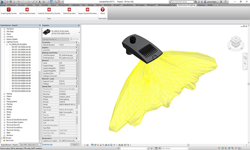 Performance iN Lighting BIM